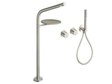 SX CRISX133 - 4 hole floor standing bathtub set with hand shower by CRISTINA Rubinetterie - view 2
